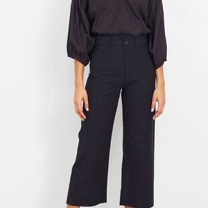 Apiece Apart Merida Black Wide Leg Pants 00